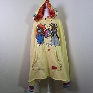 Freshjive Love Kills Hoodie 4XB Big &Tall Graphic Bears Chucky Bride Horror Rare